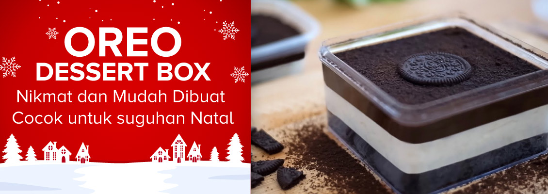 Resep Oreo Dessert Box Cocok untuk suguhan Natal